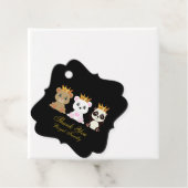 Niedliche King Bears Vielen Dank an Black Geschenkanhänger (Beispiel)
