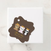 Niedliche King Bears Vielen Dank an Brown Geschenkanhänger (Beispiel)