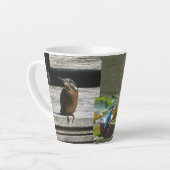 Niedliche Kingfisher Latte Tasse (Linke Ecke)
