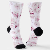 Niedliche Kirschblüte Blumenmuster niedlich Socken (Gewinkelt)