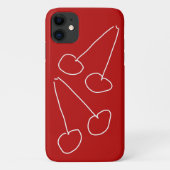 Niedliche Kirsche, einfach minimalistisch Case-Mate iPhone Hülle (Rückseite)