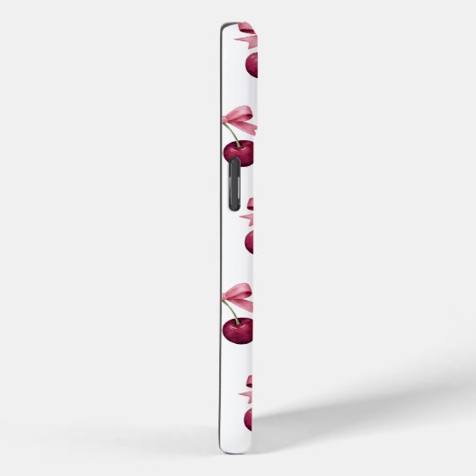 Niedliche Kirsche mit Bogenmuster Case-Mate iPhone Hülle (Rückseite / Rechts)