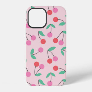 Niedliche Kirsche nahtlos Muster Design. Vintage E iPhone 12 Hülle