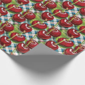 Niedliche Kirschen Geschenkpapier (Ecke)