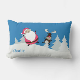 Niedliche Kissen für den individuelle Name Santa &