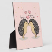 Niedliche Kissing-Igel Fotoplatte (Seite)