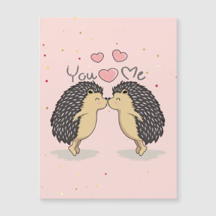 Niedliche Kissing-Igel Magnetkarte