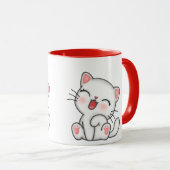 Niedliche kitschige Tasse (VorderseiteRechts)