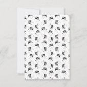 Niedliche Kitte mit Violine und Cat Music Dankeskarte (Rückseite)