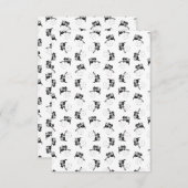 Niedliche Kitte mit Violine und Cat Music Dankeskarte (Vorne/Hinten)