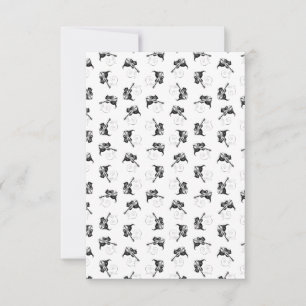 Niedliche Kitte mit Violine und Cat Music Dankeskarte