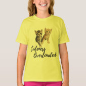 Niedliche Kitten Cuteness Überlastetes grafisches T-Shirt (Vorderseite)