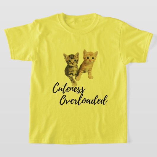 Niedliche Kitten Cuteness Überlastetes grafisches T-Shirt (Ablage )