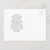 Niedliche Kitten Elementarschüler Begrüßung Postka Postkarte (Rückseite)