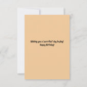 Niedliche Kitten Spaß zum Geburtstag Flat Card Dankeskarte (Rückseite)