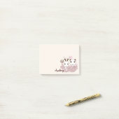 Niedliche Kitten und Bunny Animal Friends Girls Ki Post-it Klebezettel (Auf Schreibtisch)