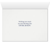 Niedliche "Kitten" und "Bunny Basket Osterkarte" (Innenansicht Horizontal (Unten))