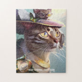 Niedliche Kittens Sci Fi Reisen Tierpuzzle Puzzle (Vertikal)