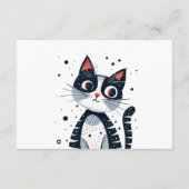 Niedliche Kitty Cat Babyduschkarte Begleitkarte (Rückseite)