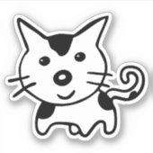 NIEDLICHE KITTY CAT Custom Stickers Aufkleber (Vorderseite)