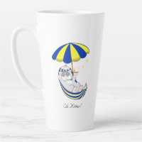 Niedliche Kitty Cat in Hammock Zwei-Tone-Kaffee-Ta