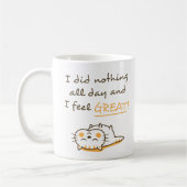 Niedliche Kitty Cat macht nichts erstaunliches Ges Kaffeetasse (Links)