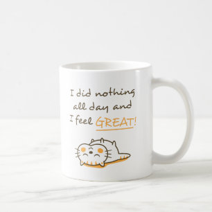 Niedliche Kitty Cat macht nichts erstaunliches Ges Kaffeetasse