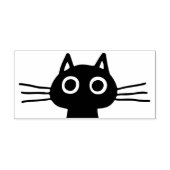 Niedliche Kitty Cat mit Big Eyes und Long Whiskers Gummistempel (Prägung)
