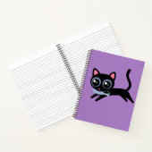 Niedliche Kitty Cat mit Fischgeschenk für Mädchen Notizblock (Innenseite)
