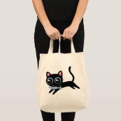 Niedliche Kitty Cat mit Fischgeschenk für Mädchen Tragetasche (Vorderseite (Produkt))