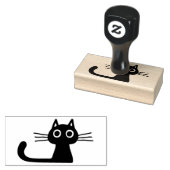 Niedliche Kitty Cat mit Long Whiskys und Long Schw Gummistempel (Stempel)
