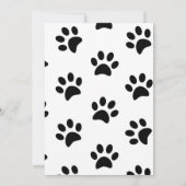 Niedliche Kitty Cat Moderne Arch Girly Babydusche Einladung (Rückseite)