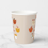 Niedliche Kitty Cat Personalisiert Babydusche Pappbecher (Rechts)