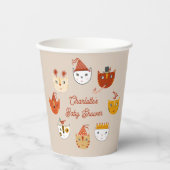 Niedliche Kitty Cat Personalisiert Babydusche Pappbecher (Vorderseite)