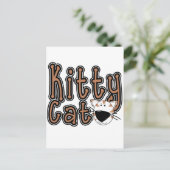Niedliche Kitty Cat Tshirts und Geschenke Postkarte (Stehend Vorderseite)