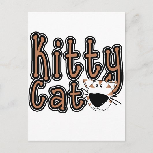 Niedliche Kitty Cat Tshirts und Geschenke Postkarte (Vorderseite)