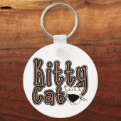 Niedliche Kitty Cat Tshirts und Geschenke Schlüsselanhänger (Vorderseite)