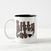 Niedliche Kitty Cat Tshirts und Geschenke Zweifarbige Tasse (Links)