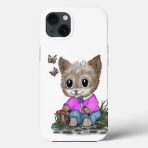 Niedliche Kitty Cat und Butterfly Case-Mate iPhone Hülle