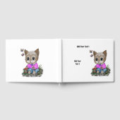 Niedliche Kitty Cat und Butterfly Gästebuch (Voll)