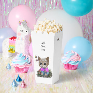 Niedliche Kitty Cat und Butterfly Geschenkschachtel