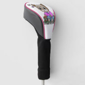 Niedliche Kitty Cat und Butterfly Golf Headcover (angewinkelt)