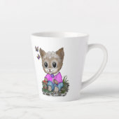 Niedliche Kitty Cat und Butterfly Milchtasse (Rechts)