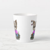 Niedliche Kitty Cat und Butterfly Milchtasse (Vorderseite)