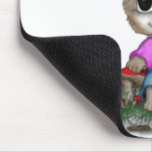 Niedliche Kitty Cat und Butterfly Mousepad (Ecke)