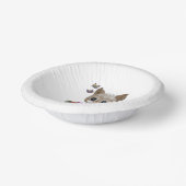 Niedliche Kitty Cat und Butterfly Pappteller (Gewinkelt)