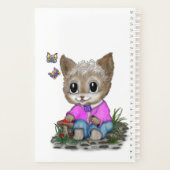 Niedliche Kitty Cat und Butterfly Planer (Rückseite)