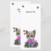 Niedliche Kitty Cat und Butterfly Programm (Vorne/Hinten)