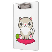 Niedliche Kitty Illustration Klemmbrett (Links)