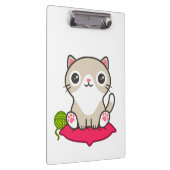 Niedliche Kitty Illustration Klemmbrett (Rechts)